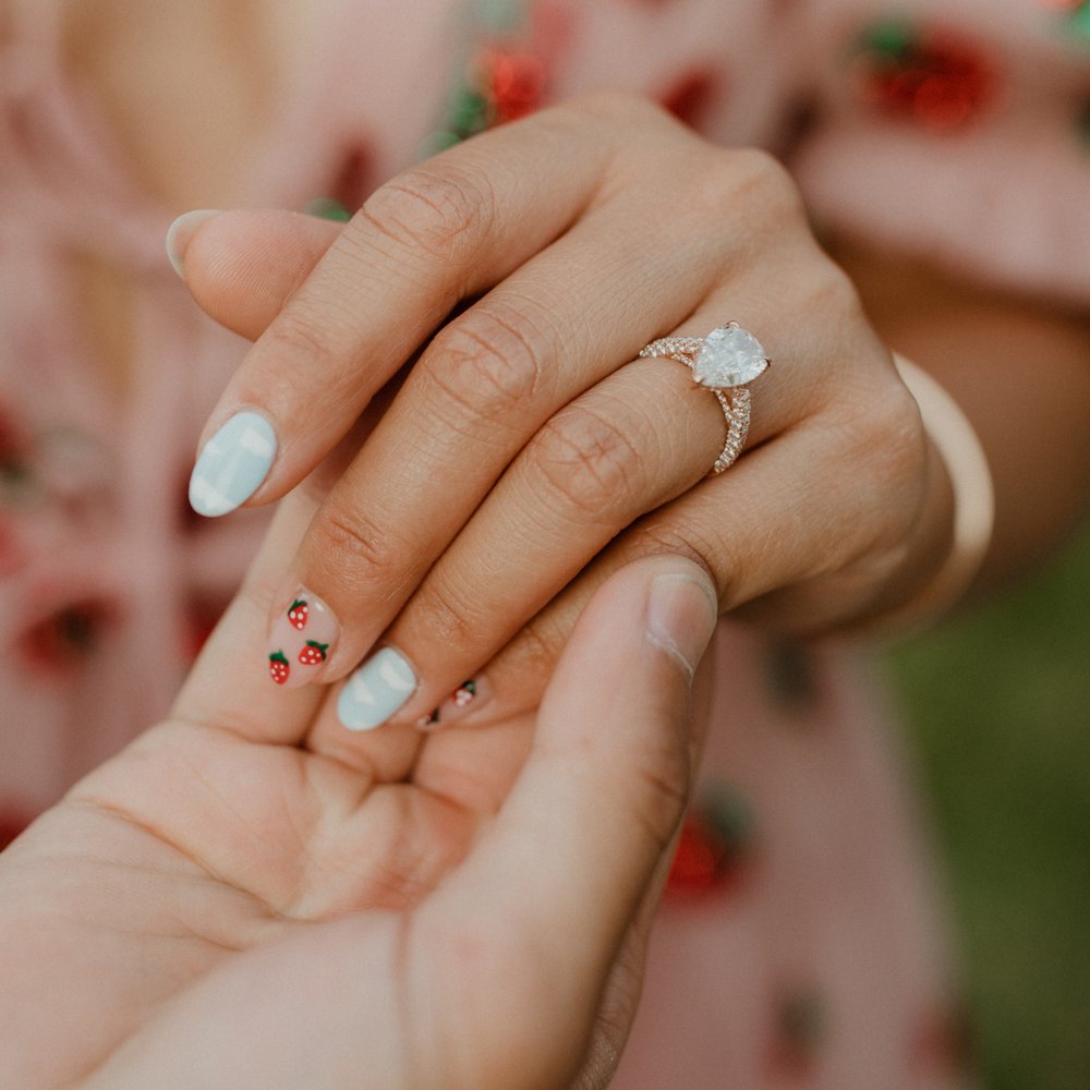 Pure Nails Spa - Strawberry and cloud nail art - Nail Salons Near Me - Pasadena, California Pure Nails Spa - Strawberry and cloud nail art - Nail Salons Near Me - Pasadena, California