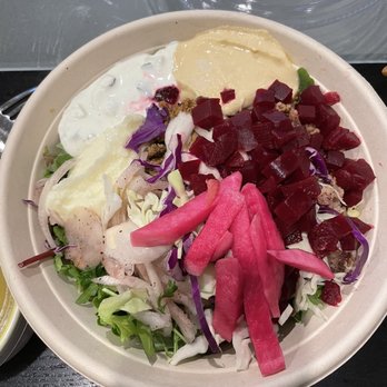 SAJJ Mediterranean - Chicken Shawarma Bowl - Mediterranean Near Me - Mountain View, California
