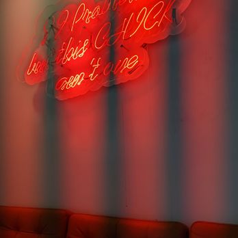 Main Chick Hot Chicken - My phone camera didn't like their neon sign. Lol 99 problems but this chick ain't one. - Chicken Shop Near Me - Northridge, California