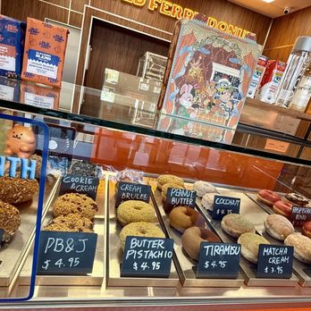 Old Ferry Donut - Maple Pecan, PB&J, Butter Pistachio. Tiramisu. Matcha Cream, Milk Cream, Cookies & Cream, Crème Brûlée, Peanut Butter, Coconut - Donuts Near Me - Torrance, California Old Ferry Donut - Maple Pecan, PB&J, Butter Pistachio. Tiramisu. Matcha Cream, Milk Cream, Cookies & Cream, Crème Brûlée, Peanut Butter, Coconut - Donuts Near Me - Torrance, California