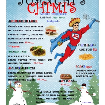 Juanchi's Chimi's - Menu - Food Trucks Near Me - Leominster, Massachusetts Juanchi's Chimi's - Menu - Food Trucks Near Me - Leominster, Massachusetts