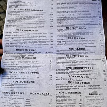 Café Montorgueil - Menu - French Near Me - Paris, 75 Café Montorgueil - Menu - French Near Me - Paris, 75