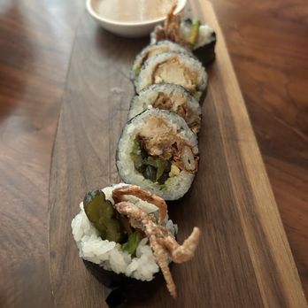 Uchi Miami - Soft shell crab roll - Asian Fusion Near Me - Miami, Florida Uchi Miami - Soft shell crab roll - Asian Fusion Near Me - Miami, Florida