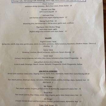 The Crown & Anchor Pub - Main menu - Pubs Near Me - Pooler, Georgia