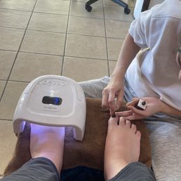 Pedicure so relaxing