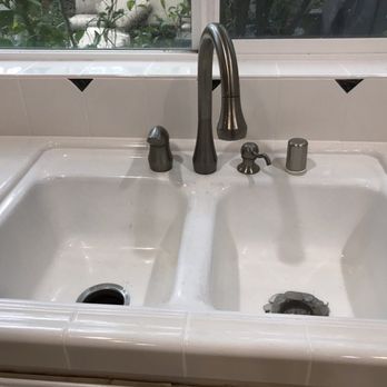 New Look Grout - Sink after - Grout Services Near Me New Look Grout - Sink after - Grout Services Near Me