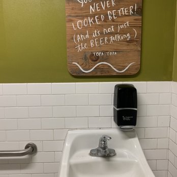 Topa Topa Brewing Company - Bathroom signage - Beer Gardens Near Me - Ventura, California Topa Topa Brewing Company - Bathroom signage - Beer Gardens Near Me - Ventura, California