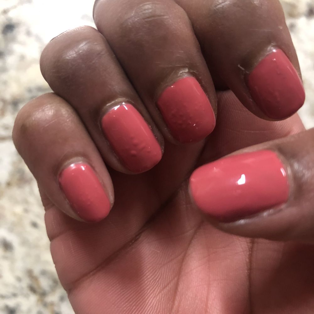 Karina's Nail - Rushed Service! Look at the rough nail bed coming through the polish! - Nail Salons Near Me - Memphis, Tennessee Karina's Nail - Rushed Service! Look at the rough nail bed coming through the polish! - Nail Salons Near Me - Memphis, Tennessee