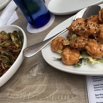 Oceanic - Maple Brussel Sprouts and Sun-Kissed Shrimp - Seafood Near Me - Pompano Beach, Florida
