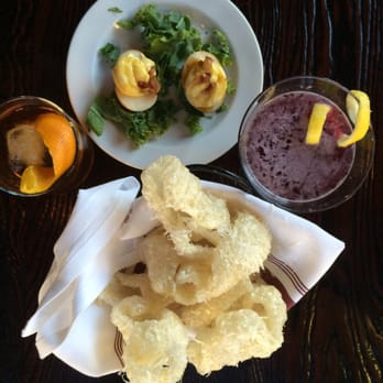 The Pullman - Manhattan and truffle pork rinds. - New American Near Me - Glenwood Springs, Colorado The Pullman - Manhattan and truffle pork rinds. - New American Near Me - Glenwood Springs, Colorado