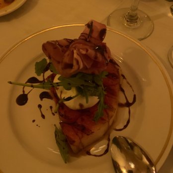 Sergio's Missione - APPETIZER: Prosciutto with arugula, burrata and warmed melon drizzled with balsamic glaze. - Italian Near Me - Lodi, New Jersey