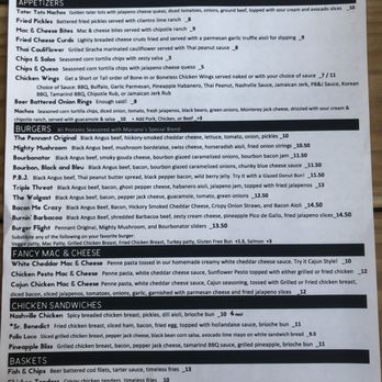 The Pennant - Menu - American Near Me - Topeka, Kansas