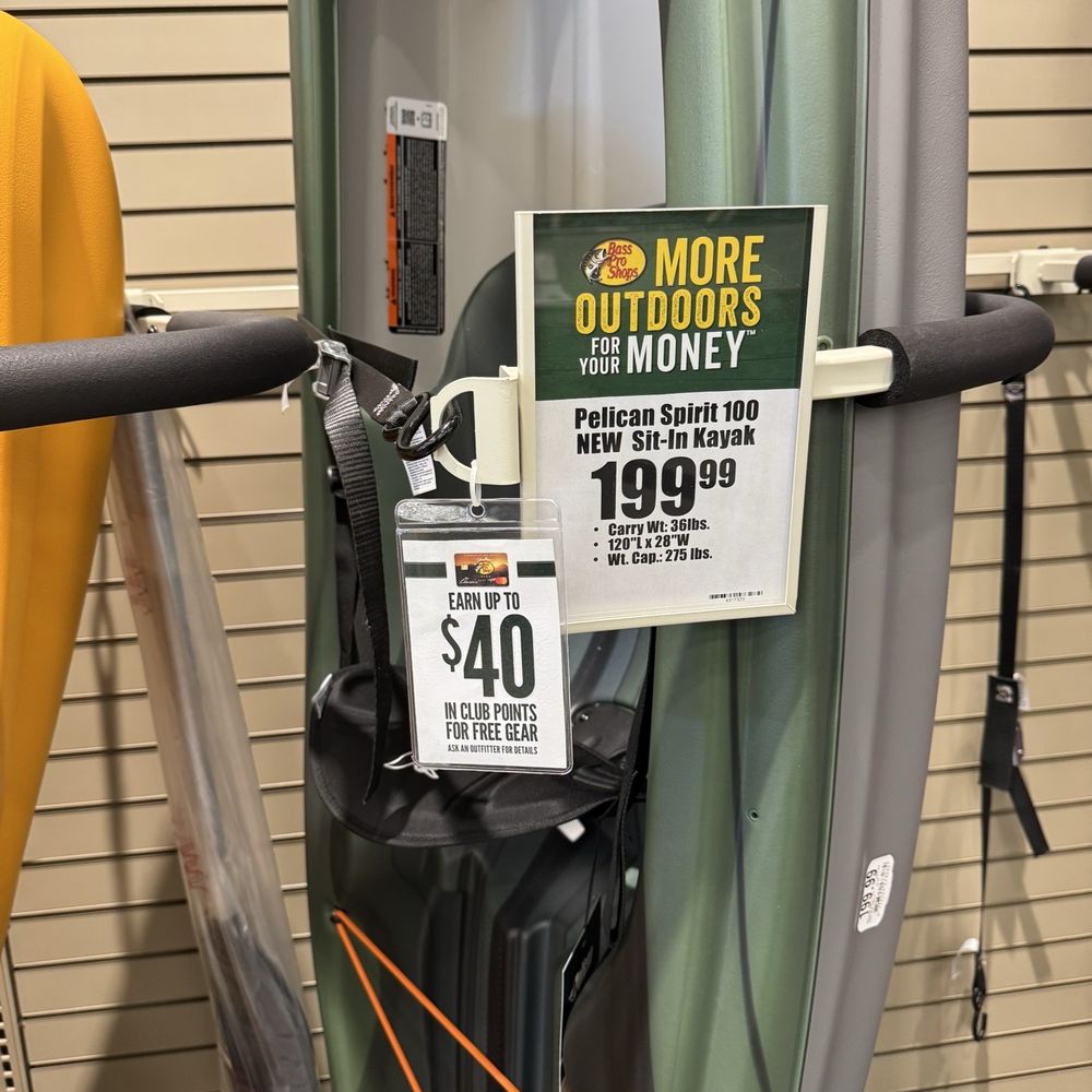 Bass Pro Shops - The kayak I purchased! - Hunting & Fishing Supplies Near Me - Cincinnati, Ohio Bass Pro Shops - The kayak I purchased! - Hunting & Fishing Supplies Near Me - Cincinnati, Ohio