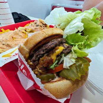 In-N-Out Burger - Double Double Animal Style Fries Animal Style Double Double Protein Low Carb - Burgers Near Me - Thousand Palms, California In-N-Out Burger - Double Double Animal Style Fries Animal Style Double Double Protein Low Carb - Burgers Near Me - Thousand Palms, California