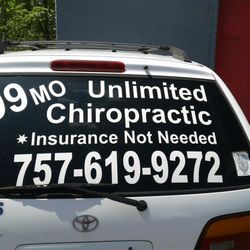 If you see this van, he's open for business! & you really can't beat $99 a month for unlimited adjustments.