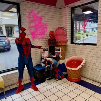 Kelly's Cone Connection - Meet Spider-Man!! - Ice Cream & Frozen Yogurt Near Me - Hamden, Connecticut