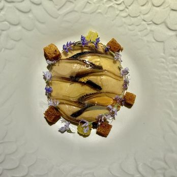 Somni - Mejillones - Mussels, Yuzu Gelatin, Mussel Dashi - Spanish Near Me - West Hollywood, California Somni - Mejillones - Mussels, Yuzu Gelatin, Mussel Dashi - Spanish Near Me - West Hollywood, California