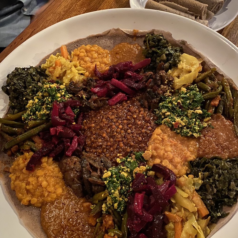 Bunna Cafe - Feast for 3 Combo - Ethiopian Near Me - Brooklyn, New York Bunna Cafe - Feast for 3 Combo - Ethiopian Near Me - Brooklyn, New York
