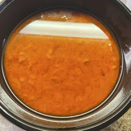 Half inch of oil just sitting on top of the noodle soup