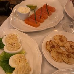 Salmon and eggs