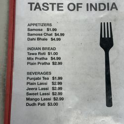 Taste of India & America - Appetizers and drinks