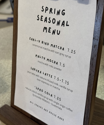 Menu photo 8 Yonder Coffee Northridge, CA