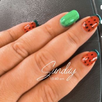 Maple Nails & Spa - Watermelon nails! - Nail Salons Near Me - Dobson, North Carolina Maple Nails & Spa - Watermelon nails! - Nail Salons Near Me - Dobson, North Carolina