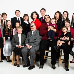 Tom Sparks Photography - 3 generations family portrait, high key portrait.