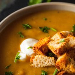 Soul Kitchen Delivers - Butternut Squash Soup with in-house croutons