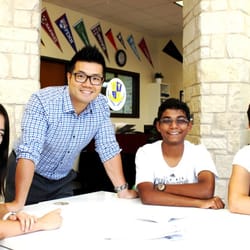 Director James with students.