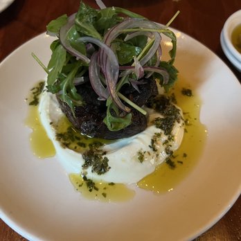 Casa Mono - Stuffed Lamb Belly with Cucumber Yogurt and Anchovy chimichurri - Spanish Near Me - New York, New York Casa Mono - Stuffed Lamb Belly with Cucumber Yogurt and Anchovy chimichurri - Spanish Near Me - New York, New York