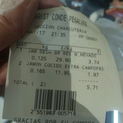 Carrefour Market - Me toca las pelotillas pedir 100 g y que se pasen una GRAMACOS...