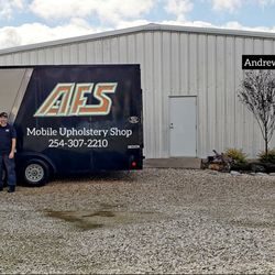 Andrews Furniture Services - Onsite Upholstery shop McGregor Waco Central Texas