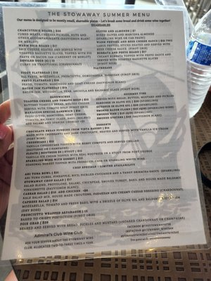 Menu photo 2 The Stowaway Wine Bar Pacific Beach, WA Menu photo 2 The Stowaway Wine Bar Pacific Beach, WA