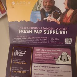 Apria Healthcare - May have to change 2-star review to a 1. Not only have they left me robocall messages, they sent me this...