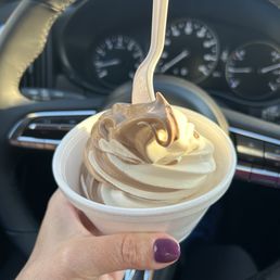 Chocolate/Vanilla soft serve swirl Chocolate/Vanilla soft serve swirl