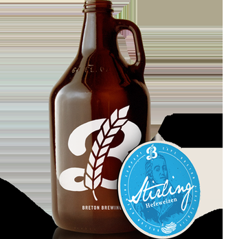 Breton Brewing - a bottle of beer and a sticker - Breweries Near Me - Sydney, Nova Scotia Breton Brewing - a bottle of beer and a sticker - Breweries Near Me - Sydney, Nova Scotia