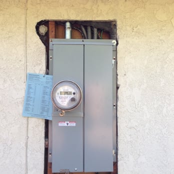 Ryan Electric - After panel upgrade before re-stucco - Electricians Near Me - Fullerton, California Ryan Electric - After panel upgrade before re-stucco - Electricians Near Me - Fullerton, California