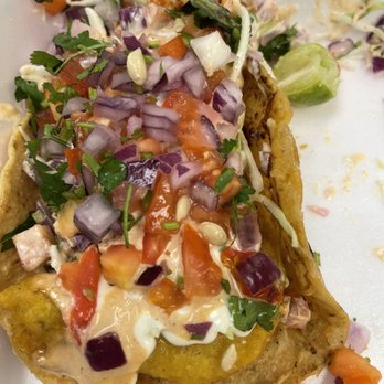 Mariscos El Bigoton - This is only one taco of a 2 taco plate. - Seafood Near Me - Riverside, California Mariscos El Bigoton - This is only one taco of a 2 taco plate. - Seafood Near Me - Riverside, California