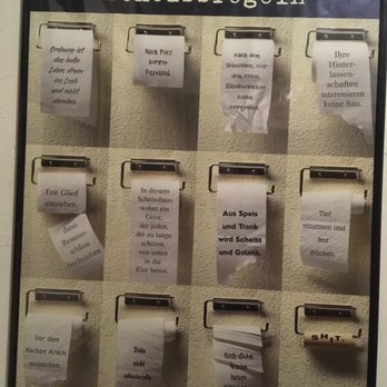 Jorg's Cafe Vienna - Men's bathroom wall decor - German Near Me - Plano, Texas