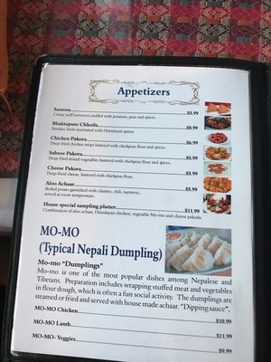 Menu photo 8 Himalayan Pun Hill Montrose, CO