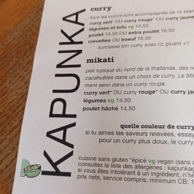 KAPUNKA Cantine Thaï - Montorgueil by null