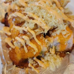 Lion king topped with sweet potato fries