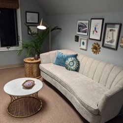 Lynne Moser, LCSW, BCD - Yardley office. Small and comfortable.