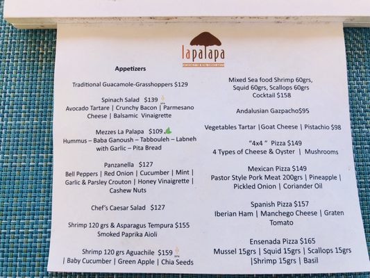 Menu photo 4 La Palapa Cancún, ROO Menu photo 4 La Palapa Cancún, ROO