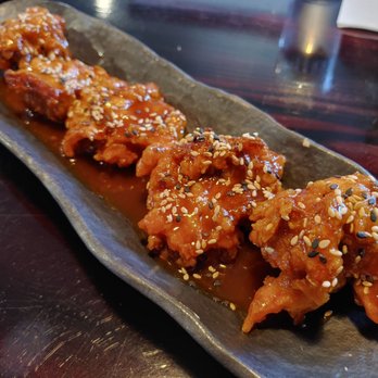 Seoul Pocha - K-style popcorn chicken and their actual name is Yangnyum Chicken (marinated fried chicken) - Korean Near Me - Gainesville, Florida Seoul Pocha - K-style popcorn chicken and their actual name is Yangnyum Chicken (marinated fried chicken) - Korean Near Me - Gainesville, Florida