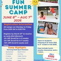 Little Tree Bilingual Montessori - 2026 Fitness Fun Summer Camp is here!
Join us for an active and exciting summer filled with multi-sports rotations and public speaking.
