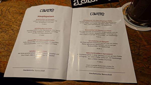 Menu photo 2 Cavete Münster, NW