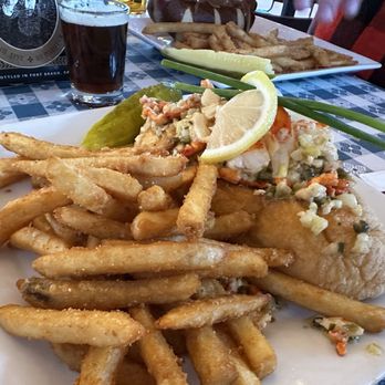 The Pub at North Coast Brewing - Lobster roll special and fries - Breweries Near Me - Fort Bragg, California The Pub at North Coast Brewing - Lobster roll special and fries - Breweries Near Me - Fort Bragg, California