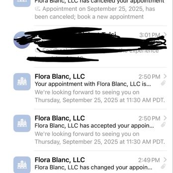 Flora Blanc Nail & Lash Studio - This is just a slew of emails that they sent me within the last couple of hours... - Nail Salons Near Me - Encinitas, California Flora Blanc Nail & Lash Studio - This is just a slew of emails that they sent me within the last couple of hours... - Nail Salons Near Me - Encinitas, California
